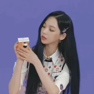 💜 emoji karina aespa @famochiee Telegram sticker 20 of 39