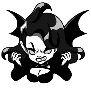 🖤 emoji lady vampire Telegram sticker 10 of 17