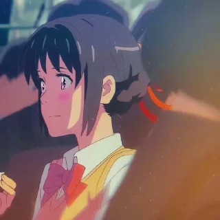 🍂 emoji | Mitsuha Miyamizu | Telegram sticker 22 of 40