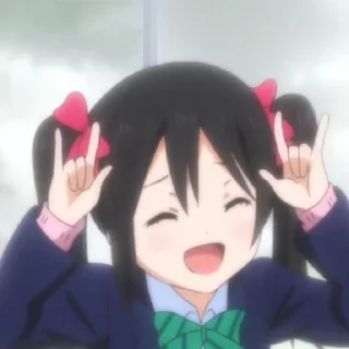 🎀 emoji Nico yazawa @munguttikel @vllrynnbot Telegram sticker 12 of 44