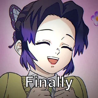 😄 emoji Shinobu Telegram sticker 9 of 39