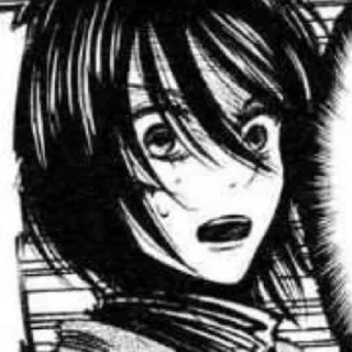 🗞 emoji ⋆ ࣪🗞 ִֶָ Mikasa お @Cupidreams ٭࣭ ٠ 𓆪 Telegram sticker 8 of 60