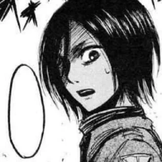 🗞 emoji ⋆ ࣪🗞 ִֶָ Mikasa お @Cupidreams ٭࣭ ٠ 𓆪 Telegram sticker 11 of 60