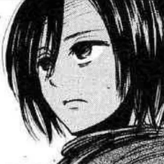 🗞 emoji ⋆ ࣪🗞 ִֶָ Mikasa お @Cupidreams ٭࣭ ٠ 𓆪 Telegram sticker 21 of 60