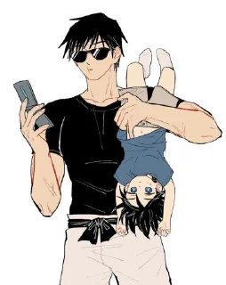 👀 emoji ⟨≠Toji fushigoro⟩`♪ @ブラッククローバー Telegram sticker 15 of 68