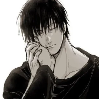 👀 emoji ⟨≠Toji fushigoro⟩`♪ @ブラッククローバー Telegram sticker 13 of 68