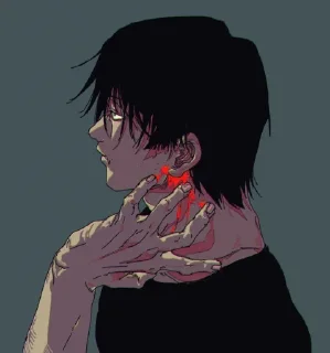 👀 emoji ⟨≠Toji fushigoro⟩`♪ @ブラッククローバー Telegram sticker 21 of 68