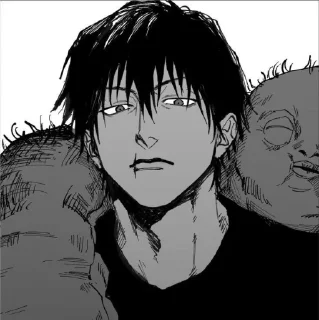 👀 emoji ⟨≠Toji fushigoro⟩`♪ @ブラッククローバー Telegram sticker 6 of 68
