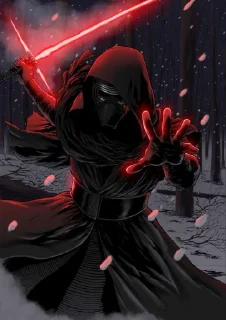 Sticker from Kylo Ren @EmojiRu_Bot
