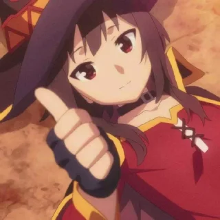 🍙 emoji Megumin - @Animecouplegallery Telegram sticker 8 of 25