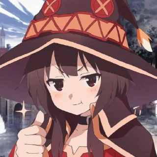 🍙 emoji Megumin - @Animecouplegallery Telegram sticker 24 of 25