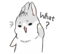 💁 emoji Grey Rabbit 🐰 Telegram sticker 7 of 85