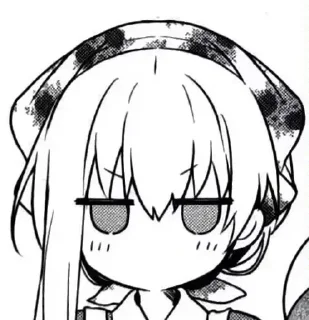 😑 emoji 白圣女 - 藍沢 ²  @YueXiiia Telegram sticker 22 of 120