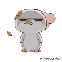 🍂 emoji 好想兔7-唷唷!切克鬧 @fathousechun Telegram sticker 16 of 24