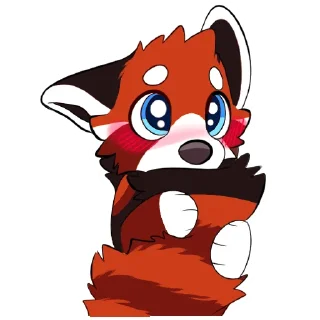 😚 emoji Lucky Red Panda Telegram sticker 11 of 50
