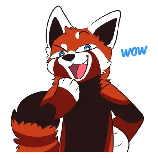 😏 emoji Lucky Red Panda Telegram sticker 21 of 50