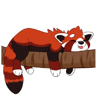 🙂 emoji Lucky Red Panda Telegram sticker 9 of 50