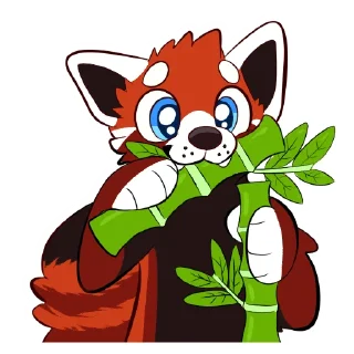 🎋 emoji Lucky Red Panda Telegram sticker 6 of 50
