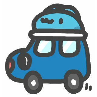 🚗 emoji 咖波 視像 Emoji ② @Capoo_Stickers Telegram sticker 15 of 48