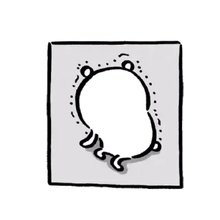 Sticker from joke bear with friends_kal