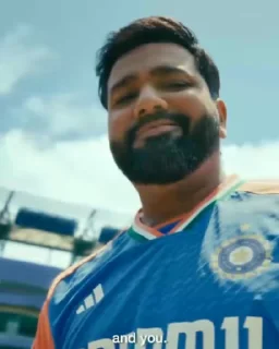 🌟 emoji Rohit Sharma 2 - @CricCollections Telegram sticker 15 of 102