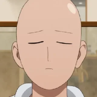 😔 emoji One Punch Man Telegram sticker 5 of 17
