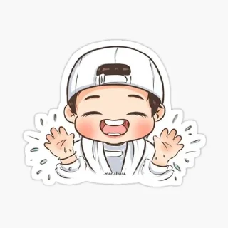 😅 emoji Cute Bangtan Telegram sticker 8 of 20