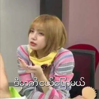 🙇‍♀ emoji BLACKPINK MEMES MYANMAR Telegram sticker 11 of 38