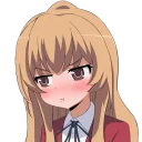😕 emoji Aisaka Taiga Telegram sticker 20 of 33