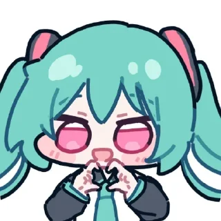 ❤ emoji mikumiku @Man5say Telegram sticker 13 of 65
