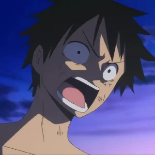 🍖 emoji Ꮺ ָ࣪  🍖 ۰ Luffy ִֶָ  ࣪ ᥫ᭡ @KazumiiAraa Telegram sticker 23 of 60
