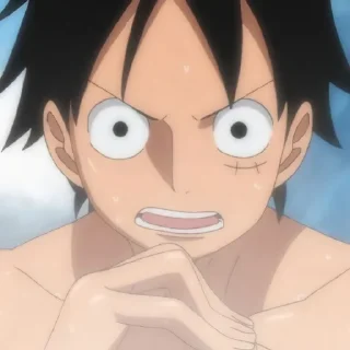 🍖 emoji Ꮺ ָ࣪  🍖 ۰ Luffy ִֶָ  ࣪ ᥫ᭡ @KazumiiAraa Telegram sticker 13 of 60