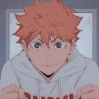 🧡 emoji Hinata Shoyo @sticker_anime_boy Telegram sticker 9 of 19