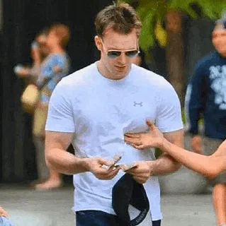 🔥 emoji Chris Evans @stickersmania Telegram sticker 6 of 94