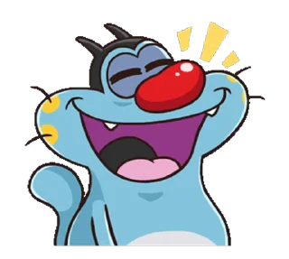 😄 emoji Oggy Telegram sticker 14 of 25