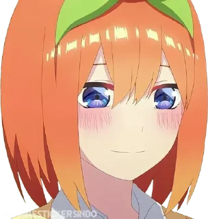 🍊 emoji Nakano Yotsuba ➜ @AnimeStickersIndo Telegram sticker 22 of 25