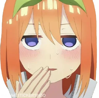 🍊 emoji Nakano Yotsuba ➜ @AnimeStickersIndo Telegram sticker 24 of 25