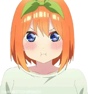 🍊 emoji Nakano Yotsuba ➜ @AnimeStickersIndo Telegram sticker 23 of 25