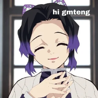 ☺ emoji shinobu kocho 🦋 Telegram sticker 3 of 45