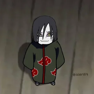 😏 emoji Mini Akatsuki Telegram sticker 10 of 11