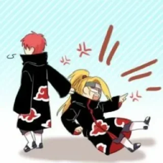 🖤 emoji Akatsuki • @Animes_Sticker Telegram sticker 23 of 55