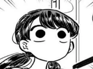 😶 emoji Komi san Telegram sticker 8 of 50