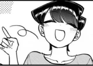 😄 emoji Komi san Telegram sticker 21 of 50
