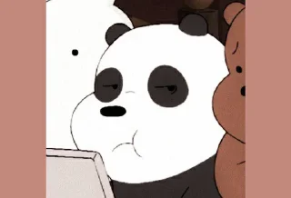 Sticker from we bare bears ⎙ ꩜  @RYUTHEJINS