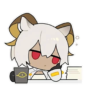 😒 emoji 明日方舟 / Arknights 7 Telegram sticker 10 of 112