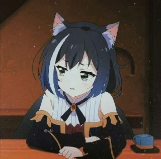 💜 emoji Kyaru Momochi @Relaynime Telegram sticker 15 of 20