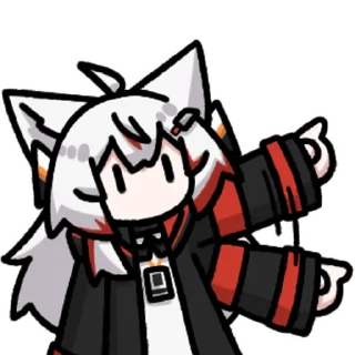 👧 emoji 玉狐狸系列二 @zhaxia_cn Telegram sticker 18 of 120