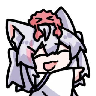 🤣 emoji 風間白花 @zhaxia_cn Telegram sticker 9 of 16