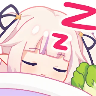 💤 emoji 真白花音 Telegram sticker 18 of 96