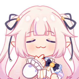 😏 emoji 真白花音 Telegram sticker 19 of 96